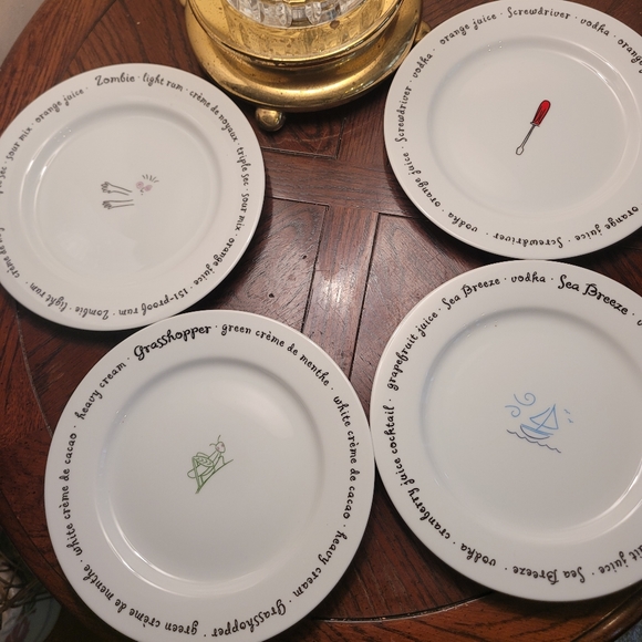 Pottery Barn Dining Pottery Barn Bar Lingo Plates Poshmark
